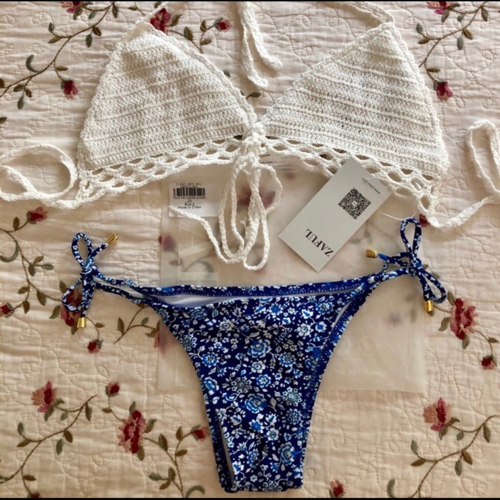 💕SOLD - Zaful bikini string swim bottoms